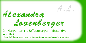 alexandra lovenberger business card